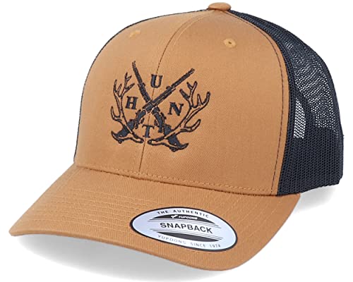 Hatstore Hunt X Antlers Caramel/Black Trucker Cap - Grösse: One Size - (55-60 cm) von Hatstore