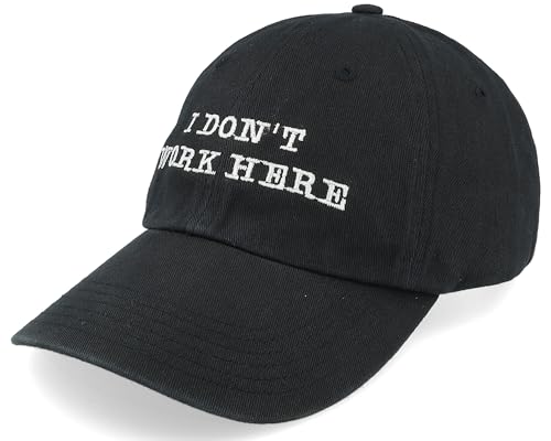 Hatstore I Dont Work Here Black Dad Cap Cap - Grösse: One Size - (55-60 cm) von Hatstore