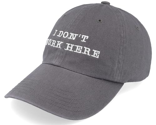 Hatstore I Dont Work Here Charcoal Dad Cap Cap - Grösse: One Size - (55-60 cm) von Hatstore