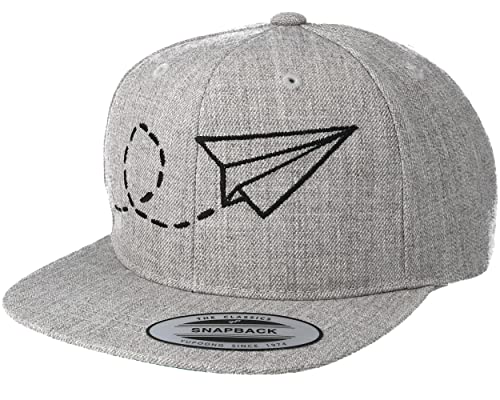 Hatstore Kids Plane Grey Kids Snapback Cap - Grösse: Child - (51-53 cm) von Hatstore