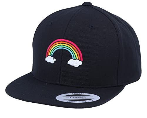 Hatstore Kids Rainbow Black Snapback Cap - Grösse: Child - (51-53 cm) von Hatstore