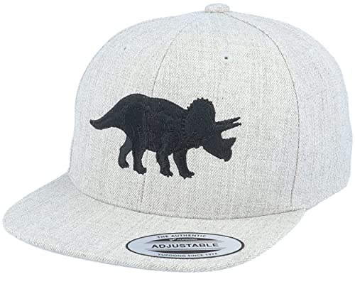 Hatstore Kids Triceratops Heather Grey Snapback Cap - Grösse: Child - (51-53 cm) von Hatstore