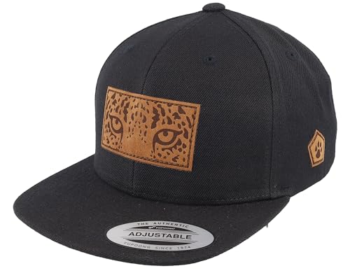 Hatstore Leopard Leo Patch Black Snapback Cap - Grösse: Child - (51-53 cm) von Hatstore