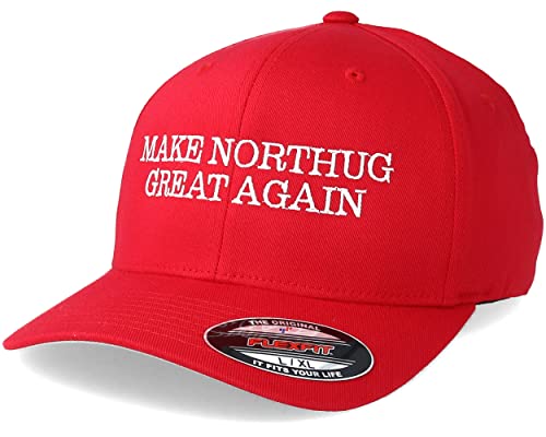 Hatstore Make Northug Great Again Kläbo Red Flexfit Cap - Grösse: L/XL - (58-61 cm) von Hatstore