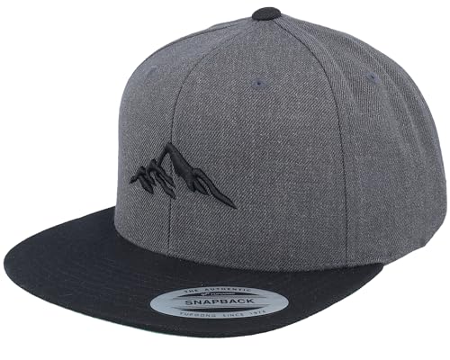 Hatstore Mountain 3D Black/Charcoal Grey/Black Snapback Cap - Grösse: One Size - (55-60 cm) von Hatstore