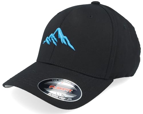 Hatstore Mountain 3D Blue/Black Flexfit Cap - Grösse: L/XL - (58-61 cm) von Hatstore