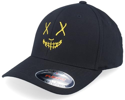 Hatstore Neon Smile Black Flexfit Cap - Grösse: L/XL - (58-61 cm) von Hatstore