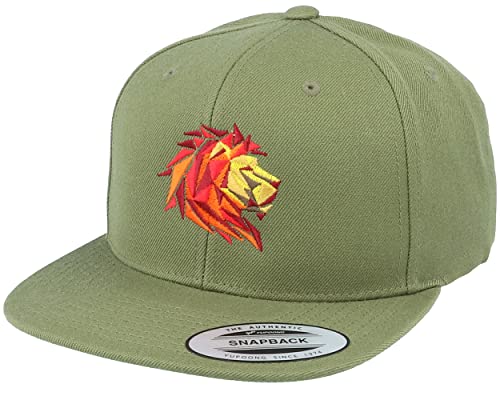 Hatstore Paper Alpha Lion Olive Snapback Cap - Grösse: One Size - (55-60 cm) von Hatstore