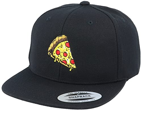 Hatstore Pizza Slice of Heaven Black Snapback Cap - Grösse: One Size - (55-60 cm) von Hatstore