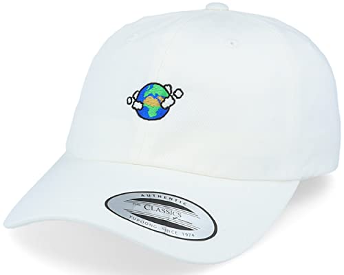 Hatstore Planet Earth White Dad Cap Cap - Grösse: One Size - (55-60 cm) von Hatstore