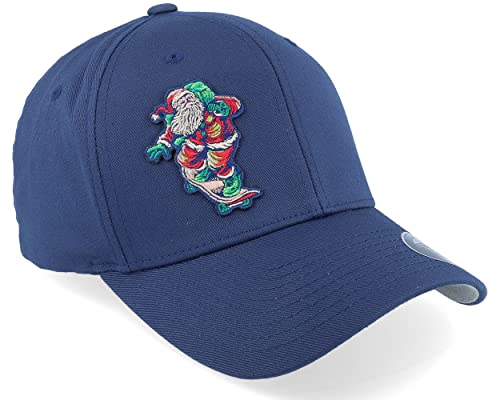 Hatstore Santa Skate Christmas Xmas Navy Flexfit Cap - Grösse: L/XL - (58-61 cm) von Hatstore