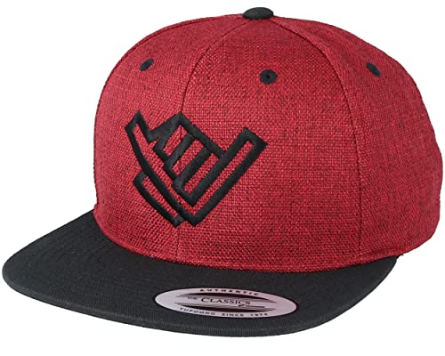 Hatstore Shaka Hand Red Melange/Black Snapback Cap - Grösse: One Size - (55-60 cm) von Hatstore