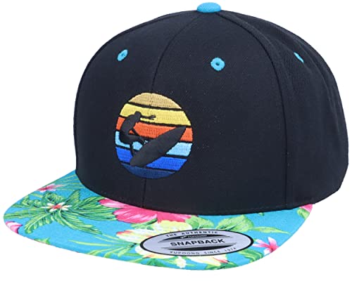 Hatstore Surfer Sunset Logo Black/Tropical Snapback Cap - Grösse: One Size - (55-60 cm) von Hatstore