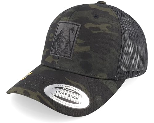 Hatstore Viking Warrior Multicam Black Camo Trucker Cap - Größe: Einheitsgröße - (55-60 cm), Schwarz , One size von Hatstore