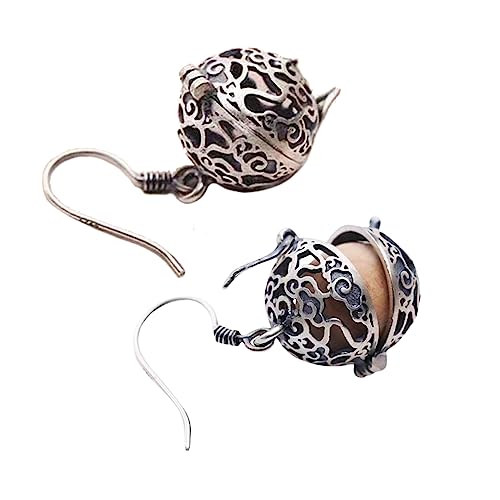 1 Paar Diffusor-Ohrringe aus Metall für ätherische Öle, modische ästhetische Haken-Ohrringe, filigraner Schmuck für Damen von Hattba