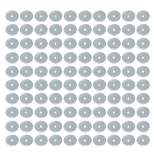 100 Stück transparente Ohrring-Stopper, sichere Ohrlöcher, schützende Flicken, Silikonscheiben für Hyperplasie, Silikon-Ohrläppchen, 5 mm, Wie beschrieben, Wie beschrieben von Hattba