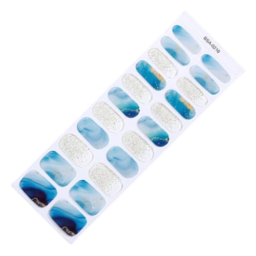 22 x Gel-Nagelstreifen, mühelose Anwendung ohne UV-Licht, ideal für vielbeschäftigte Frauen und Mädchen von Hattba