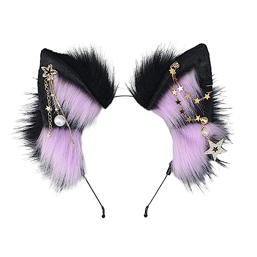 Anime Cosplay Haarreifen Haarreifen pelziges Styling für Halloween Stirnband pelziger Wolf Tier weiches Accessoire Anime Cosplay Haarreifen Haarreifen pelziges Styling für Halloween Stirnband pelziger Wolf Tier weiches Accessoire von Hattba