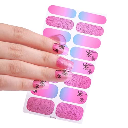 Aufkleber Full Wrap Polish Sticker Adhesive Gels Strips With File Decortions Adhesive Polish Sticker Full Wrap Gels Strips Nails Art Sticker von Hattba