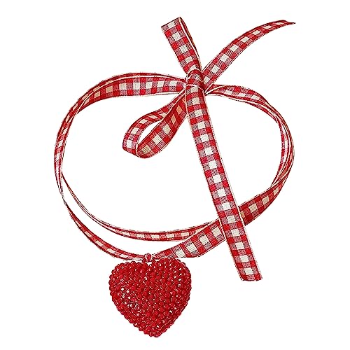 Choker-Halskette mit Rosen-Motiv, für Damen, Blumenmuster, Schmuck, hohler Blumenanhänger, Schlüsselbeinkette, verstellbare Länge, zum Binden, zart von Hattba