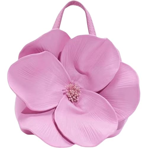Damen-Abendtasche, Blumen-Umhängetasche, Abend-Handtasche, modische Eimer-Crossbody-Tasche für Cocktail-Party, Hochzeit, a, One Size von Hattba