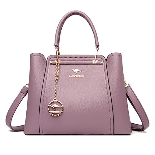 Damen Crossbody Bag Luxus 3 Schichten Schultertaschen PU Leder Handtaschen Große Kapazität Tote Bag Herbst Winter Dating Tasche Große Kapazität Tasche für Frauen Weiche PU Schultertasche Luxus von Hattba