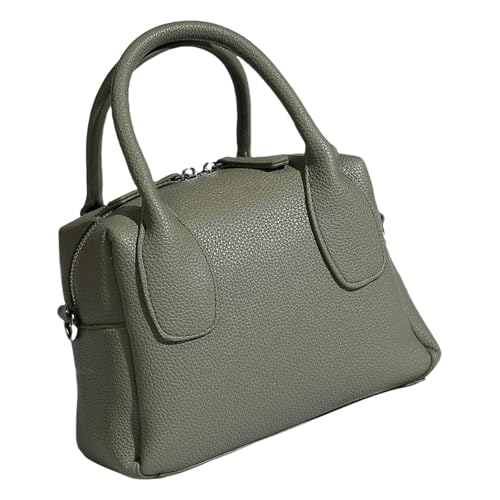 Damen-Umhängetasche, einfarbig, PU-Leder, mit Tragegriff oben, modische Kuriertasche für den täglichen Gebrauch, passend für Damen, PU-Leder, Umhängetasche mit Tragegriff oben, grün, One Size Damen-Umhängetasche, einfarbig, PU-Leder, mit Tragegriff oben, modische Kuriertasche für den täglichen Gebrauch, passend für Damen, PU-Leder, Umhängetasche mit Tragegriff oben, grün, One Size von Hattba