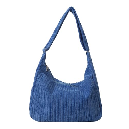 Damen-Umhängetasche aus Kord, koreanischer Stil, Umhängetasche, Arbeitstasche, Handtasche, große Kapazität, Kuriertasche für tägliche Reisen, koreanische Stile, Crossbody-Tasche für Damen, große von Hattba