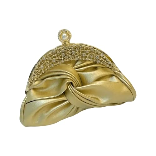 Damen-Umhängetasche mit Kettenriemen, Strass, Abendtasche, Handtasche, PU-Leder, Bankett, Geldbörse, Schulter für Party, Damen, Abend, elegante Crossbody-Tasche mit Strasssteinen, gold, One Size Damen-Umhängetasche mit Kettenriemen, Strass, Abendtasche, Handtasche, PU-Leder, Bankett, Geldbörse, Schulter für Party, Damen, Abend, elegante Crossbody-Tasche mit Strasssteinen, gold, One Size von Hattba