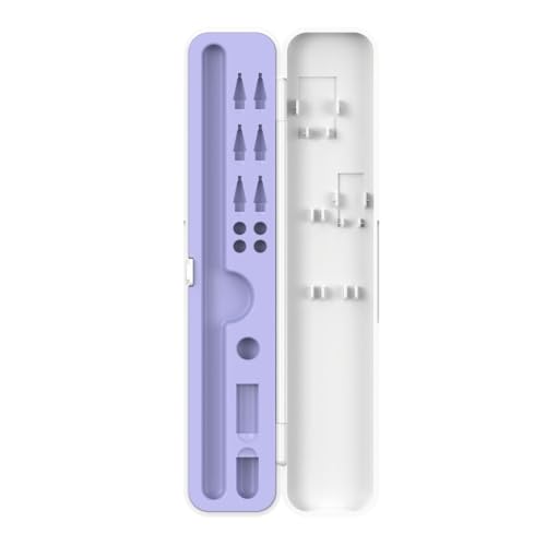 Durability Storage Container for Pencil 1/2/3 Digital Pen Accessories Including Nibs Adapters and Charging Cables Holder Storage Case, violett von Hattba