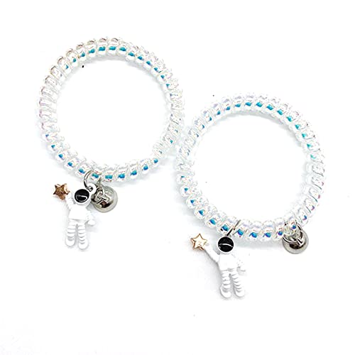 Elastisches Haarband, Cartoon-Design, sterisch, Astronaut, Pferdeschwanz-Halter für Mädchen, tägliches Tragen von Hattba