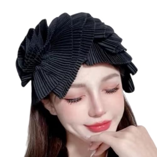 Eleganter, zarter Fascinator mit plissierten Blumen, Haarschmuck für Damen, Kopfschmuck, 1920er-Jahre-Kunst-Ornament von Hattba