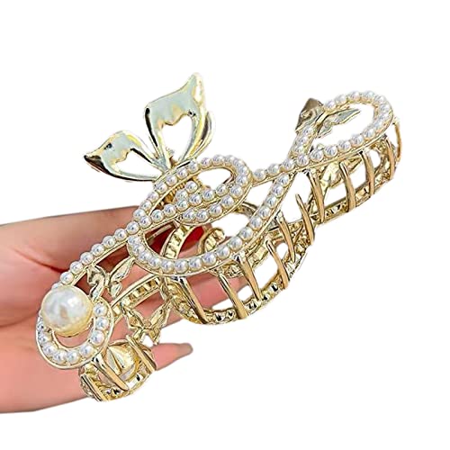 Haarspangen für Mädchen, zierliche Perlen/Strass, Musiknoten-Form, Haarspangen für Damen und Mädchen von Hattba