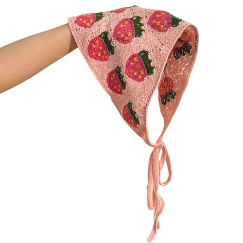 Häkel-Haar-Schal, ethnisches Kopftuch, Blume, Kopftuch, Stirnband, gestrickt, Kopfwickel, Reisen, Strand, Haarband von Hattba