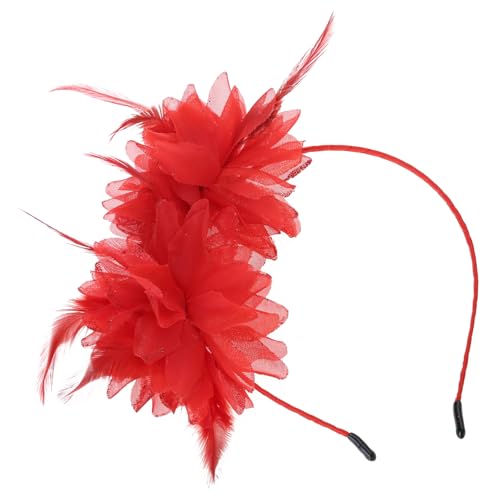 Halloween-Haarband, gefiedert, weich und bequem, Blumenkopfbedeckung, verstellbares Haar-Accessoire für Damen und Mädchen Halloween-Haarband, gefiedert, weich und bequem, Blumenkopfbedeckung, verstellbares Haar-Accessoire für Damen und Mädchen von Hattba