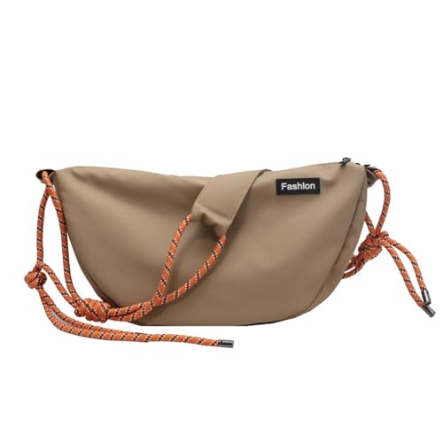 Hattba 2023 Knödeltasche, Umhängetasche, modische Umhängetasche, vielseitig, Reisen, für Damen und Mädchen, einfarbig, Nylon, khaki, One Size Hattba 2023 Knödeltasche, Umhängetasche, modische Umhängetasche, vielseitig, Reisen, für Damen und Mädchen, einfarbig, Nylon, khaki, One Size von Hattba