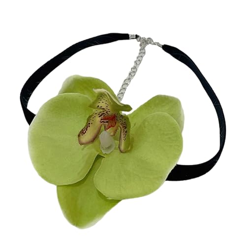 Hattba Femininer Blumenhalsband, Stoff, Phalaenopsis-Halsband, künstliche Blume, Halskette, Schlüsselbeinkette, Schmuck, Stoffanhänger, Einheitsgröße, Wie beschrieben, Wie beschrieben Hattba Femininer Blumenhalsband, Stoff, Phalaenopsis-Halsband, künstliche Blume, Halskette, Schlüsselbeinkette, Schmuck, Stoffanhänger, Einheitsgröße, Wie beschrieben, Wie beschrieben von Hattba
