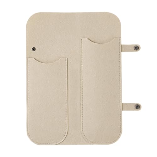 Hattba Reisefreundlicher Lockenwicklerrollen-Aufbewahrungskoffer mit mehreren Fächern, weicher Filz-Schutzbehälter für Lockenstäbe, Reise-Lockenstab-Organizer von Hattba