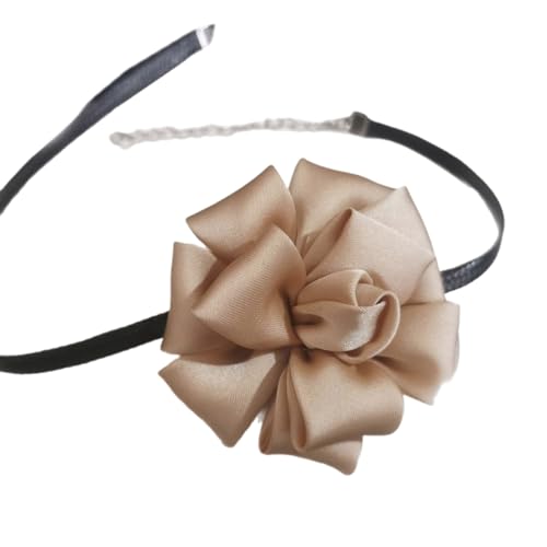 Hattba Stoff-Rosen-Halskette, Seil-Schlüsselbein-Kette, Stoff-Rosen-Blumen-Halskette, geeignet für Damen, lässiger Party-Look Hattba Stoff-Rosen-Halskette, Seil-Schlüsselbein-Kette, Stoff-Rosen-Blumen-Halskette, geeignet für Damen, lässiger Party-Look von Hattba