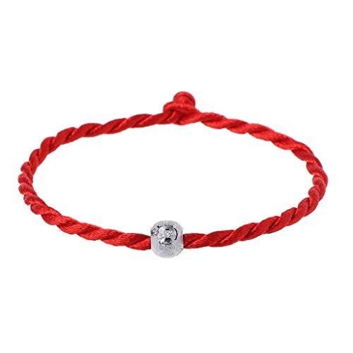 Hattba Tibetisches Kabbala-Armband mit Perlen, Freundschaftsschmuck, Dekoration für Damen und Herren, 6.69 In To 7.09 In., Baumwollseil Hattba Tibetisches Kabbala-Armband mit Perlen, Freundschaftsschmuck, Dekoration für Damen und Herren, 6.69 In To 7.09 In., Baumwollseil von Hattba