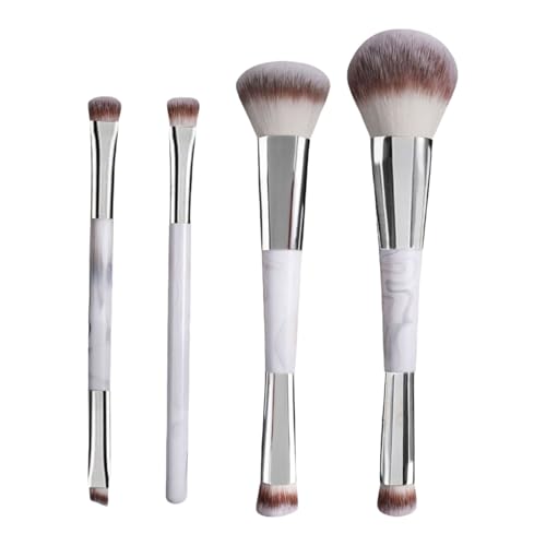 Make-up-Pinsel-Set, doppelseitig, für flüssigen Concealer, Rouge, Lidschatten, Konturen, Bronzer Puder, Reise-Make-up-Kits, 4 Stück von Hattba