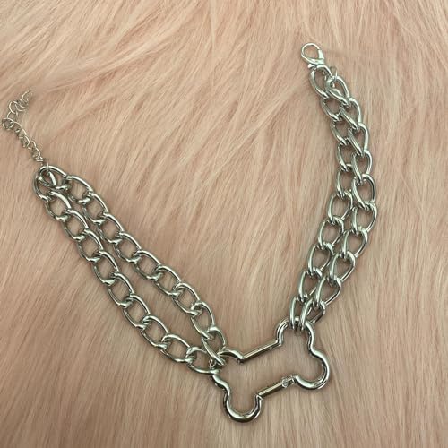 Modische Knochenkette, Punk-Halsschmuck, Hohlknochen-Halskette, Legierung, geeignet für verschiedene Anlässe Modische Knochenkette, Punk-Halsschmuck, Hohlknochen-Halskette, Legierung, geeignet für verschiedene Anlässe von Hattba