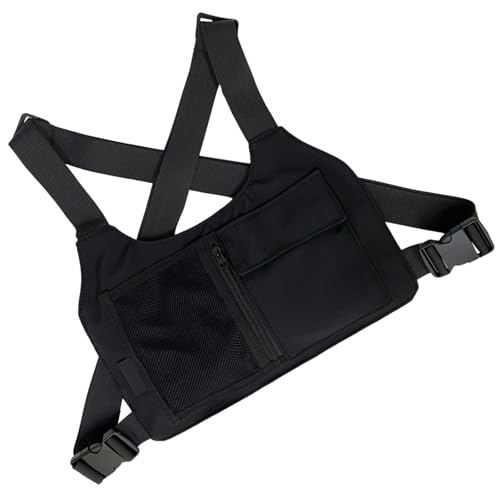 Outdoor Sport Brust Tasche Für Männer Frauen Brustpaket Wasserresistente Laufweste Mit Telefonhalter Für Wandertraining Outdoor Sport Vorne Weste Tasche von Hattba