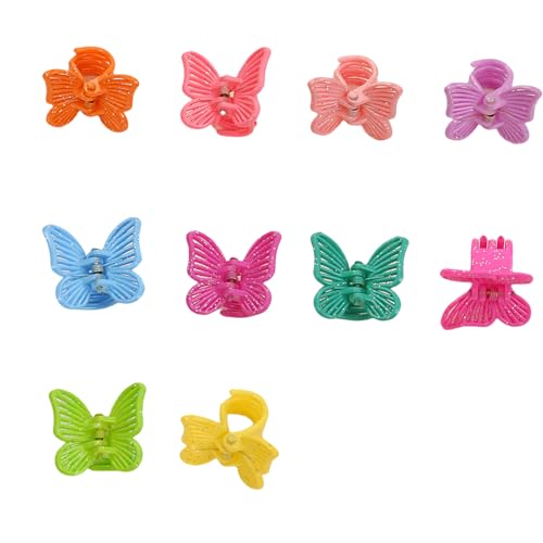 PButterfly Haarspangen, klein, modisch, coole Verzierung, Prinzessinnen-Haarspangen, Haarstyling-Werkzeug, Ornamente, 10 Stück von Hattba