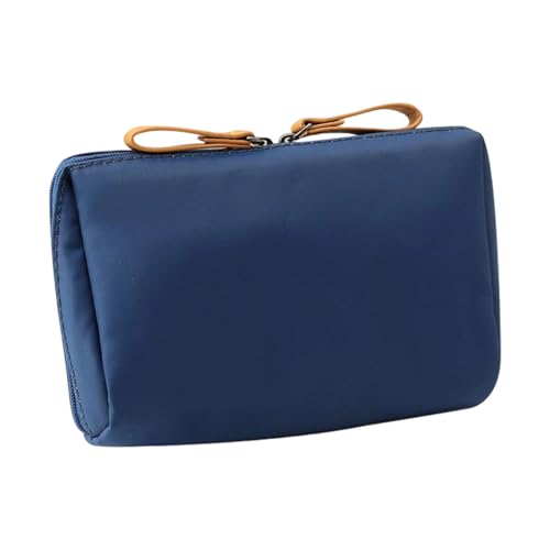 Reisefreundliche Kosmetiktasche mit mehreren Fächern, wasserdichtes Nylon-Material, tragbarer Make-up-Organizer, wasserdichte Make-up-Aufbewahrungstasche, B, Einheitsgröße von Hattba