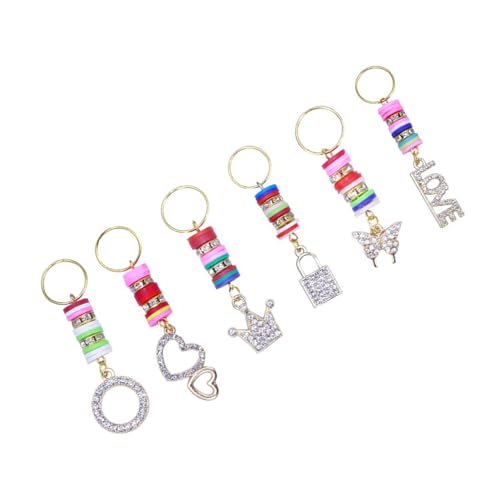 Strass, Zopf-Clip, Haarperlen, lose Haarspange, Dreadlock-Perlen, Zopfringe, Haarschmuck für Zöpfe von Hattba