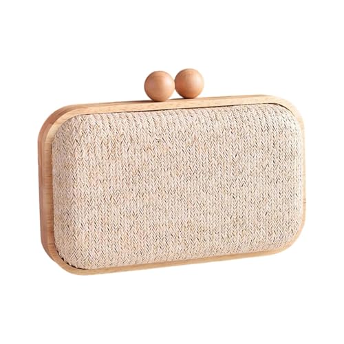 Stroh-Clutches Handtaschen für Damen und Mädchen, Abend-Clutches, Geldbörse, Handtasche, Stroh, Umhängetasche, Sommer, Strandtasche, Schulter-Umhängetasche, beige, One Size Stroh-Clutches Handtaschen für Damen und Mädchen, Abend-Clutches, Geldbörse, Handtasche, Stroh, Umhängetasche, Sommer, Strandtasche, Schulter-Umhängetasche, beige, One Size von Hattba