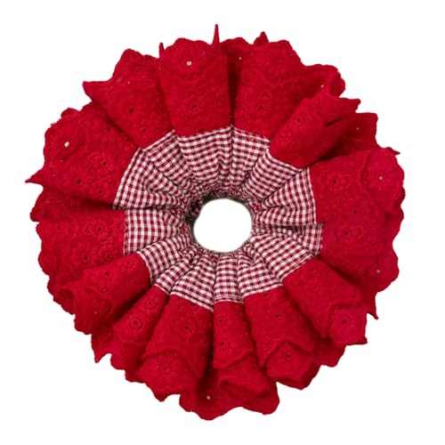 Stylischer Spitzen-Pferdeschwanz-Halter mit vier Schichten, übergroßer Pferdeschwanz-Halter, bequemes Haar-Accessoire für Damen und Mädchen von Hattba