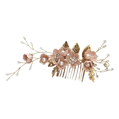 Traditionelle Hanbok-Haarspange, zarter Haarkamm mit Strasssteinen und künstlichen Perlen, Schmuck für Braut und Brautjungfern von Hattba