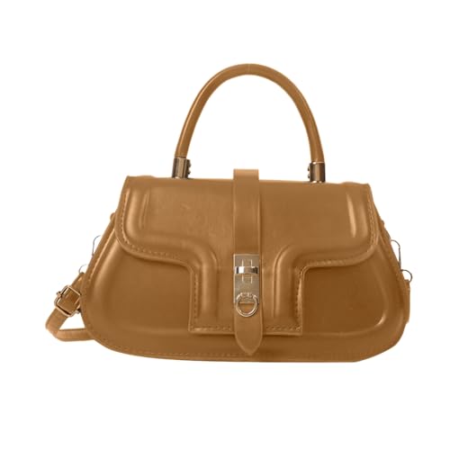 Trendige Umhängetasche Vintage Handtasche für Frauen Vielseitige PU Leder Crossbody Taschen Trendy Fashion, khaki, One Size Trendige Umhängetasche Vintage Handtasche für Frauen Vielseitige PU Leder Crossbody Taschen Trendy Fashion, khaki, One Size von Hattba